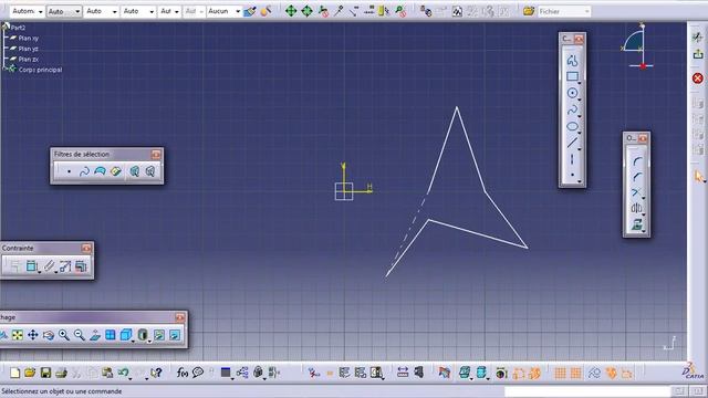 catia v5 transformation de symétrie ( miroir) смотреть онлайн