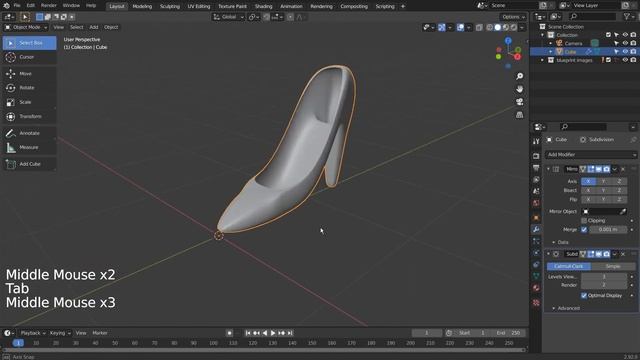 Blender beginner series No. 83 - Modeling high heels смотреть онлайн