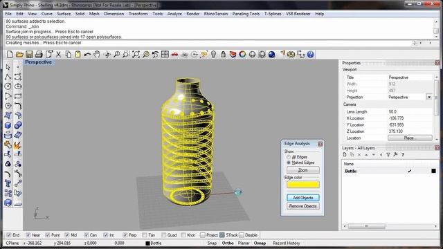 Rhino 3D V5 Shell Polysurface ChineseVersion смотреть онлайн