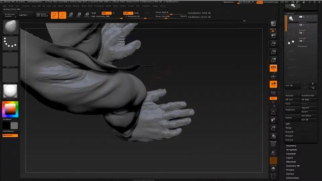 Organic Modeling - ORANGUTAN Part 5 Big and Small body details in Zbrush 4R7 смотреть онлайн