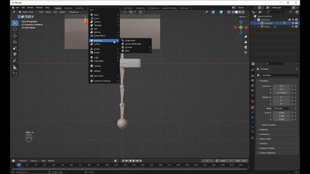 How To Model & Rig Simple Pendulum In Blender смотреть онлайн