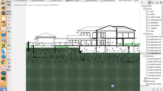 ArchiCAD 21 House Project - part 14 - creating sections смотреть онлайн