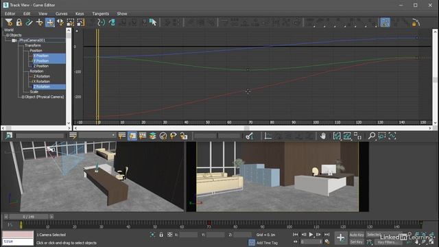 124 Editing interpolation in the Curve Editor смотреть онлайн