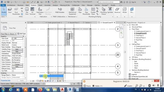 Revit Tutorial For Beginners Part 12 ,interior walls editing смотреть онлайн
