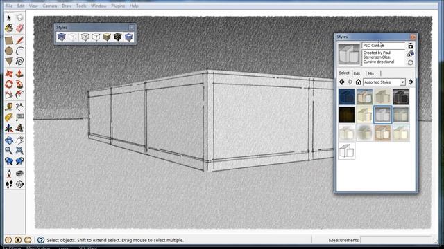 How to use Styles in Sketchup смотреть онлайн
