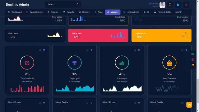Doctor Dashboard Bootstrap Admin Templates with LTR Dark Theme смотреть онлайн