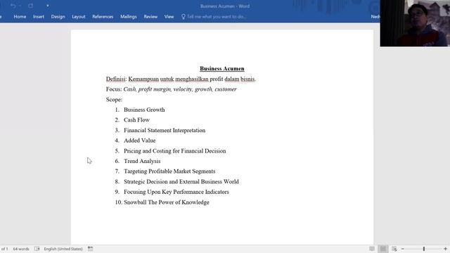 Business Acumen dan Tantangan ke Depan смотреть онлайн