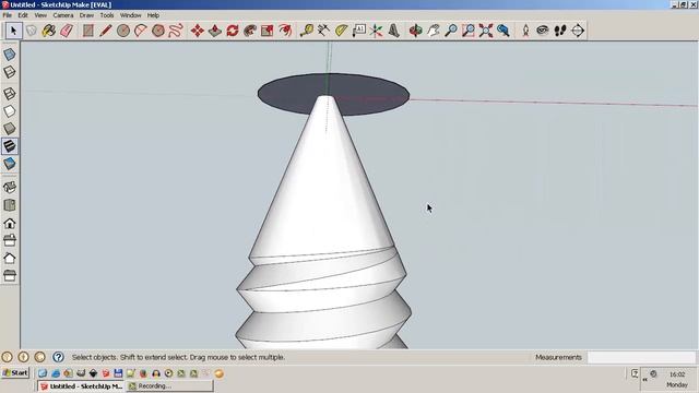 Hướng dẫn sử dụng phần mềm Sketchup vẽ mô hình 3D, phần 3: Vẽ một con ốc vít смотреть онлайн