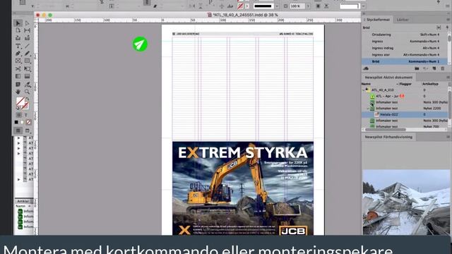 InDesign CC Aktivt dokument i Newspilot plugins смотреть онлайн