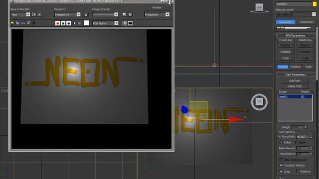 Light Follow Path - 3D Max TUT смотреть онлайн