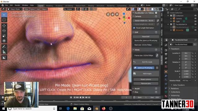 KeenTools FaceBuilder Addon for Blender 2.8 - Quick Overview and My Experiences so far. смотреть онлайн