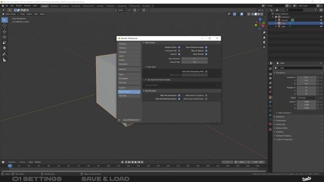 C4D TO B3D | Blender SETTINGS — Save & Load