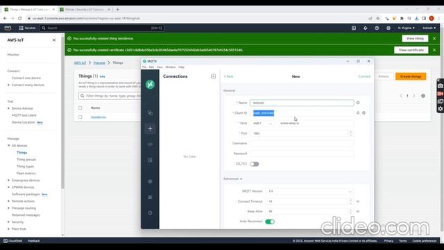 MQTTX Client with AWS IoT смотреть онлайн