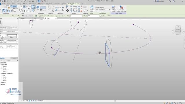 Tightly Curved Swept Blends in Revit Adaptive Massing Environment смотреть онлайн