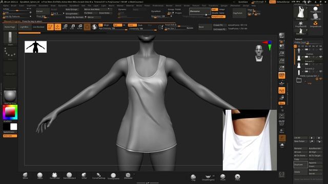 Creating a custom seam brush | Создание кисти шва | Zbrush смотреть онлайн