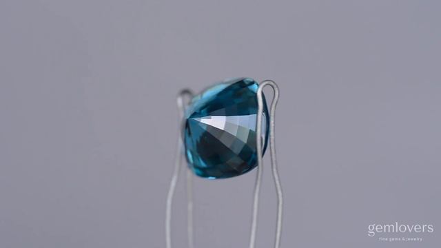 Голубой циркон из Камбоджи 13.69ct смотреть онлайн
