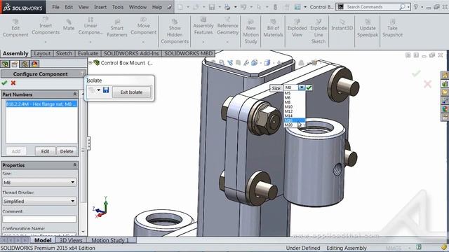 Basic การใช้งาน SolidWorks Tool Box