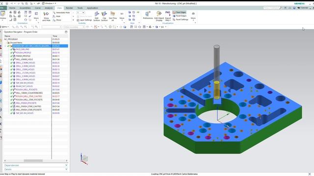 NX 10 Machining plate milling смотреть онлайн