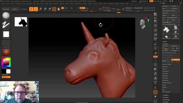 Importing a base mesh from 3DS Max and ZbrushCoreMini to Zbrush смотреть онлайн