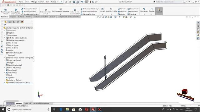 Echelle industrielle :Solidworks 2017:part 3 смотреть онлайн