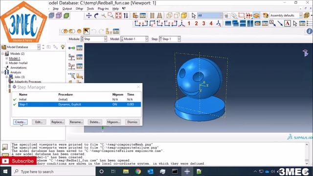 Concrete Failure during a drop test in ABAQUS CAE & Red Ball - ABAQUS Tutorial смотреть онлайн