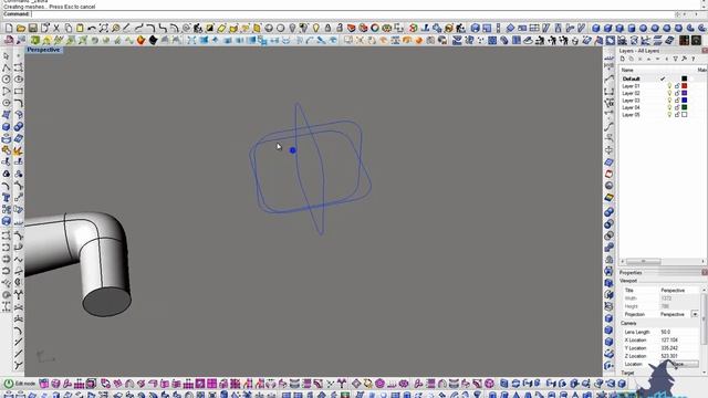 Pipe tool in Rhinoceros and T-Splines.mov смотреть онлайн