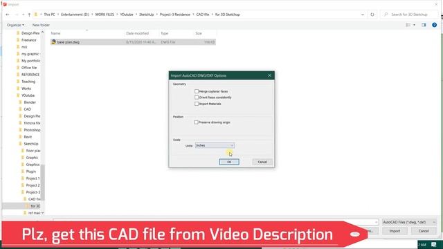 Part-21 | Importing AutoCAD files in Sketchup | Sketchup Nepali tutorials | Project-3 смотреть онлайн