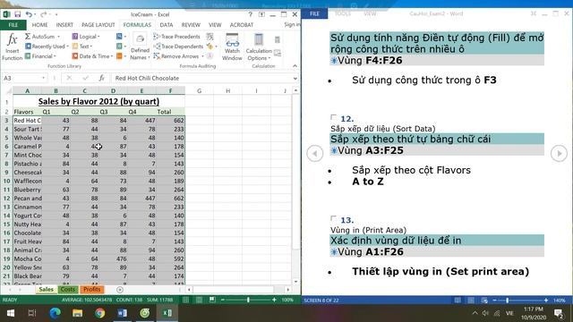 HƯỚNG DẪN THỰC HÀNH ÔN THI TIN HỌC MOS - EXCEL 2013 - GMETRIX EXAM PRACTICE 2 (FULL) смотреть онлайн