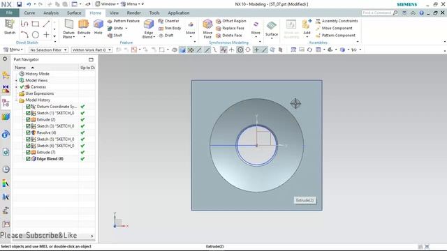 Siemens NX10-Part Design for CAM Operation-Siemens NX10 - CAM 작동을위한 부품 설계 смотреть онлайн