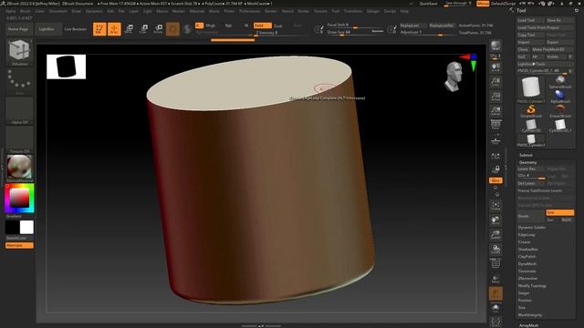 ZBrush geometry / subdivision / ZModeler stuff смотреть онлайн