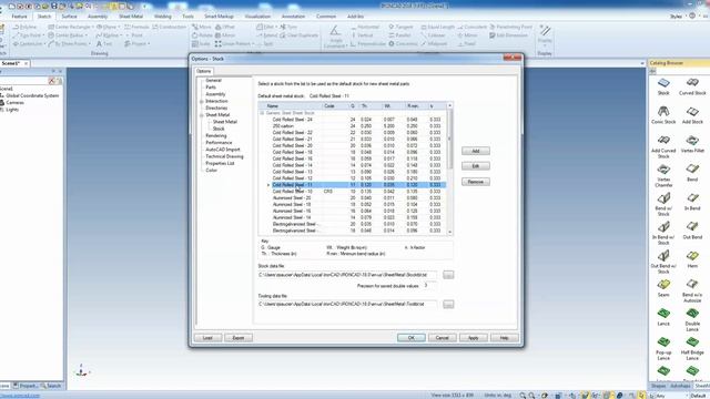 Set Default Sheet Metal Thickness смотреть онлайн