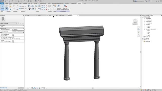 classic 3d model in Revit 2022 смотреть онлайн