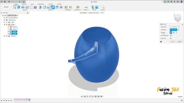 Fusion 360 Pen Holder - Surface Tutorial 203 смотреть онлайн