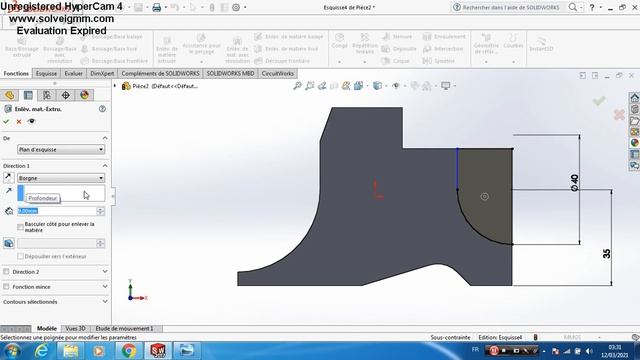 SolidWorks Tutorial Exercise 15 смотреть онлайн