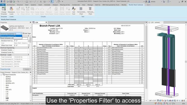 Revit 2020.2: Edit Circuits and Panels in Panel Schedule View смотреть онлайн