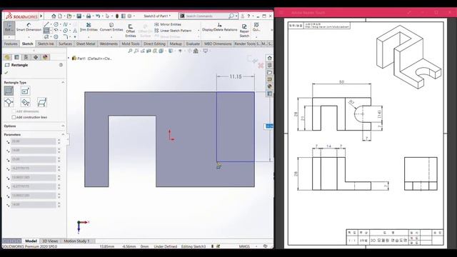 SolidWorks | 3D CAD EXERCISES 24 | StudyCadCam | Solution Tutorial | смотреть онлайн