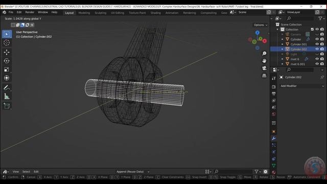 HARDSURFACE - ROBOT LEG ARM 3D MODELLING || BLENDER 3.2