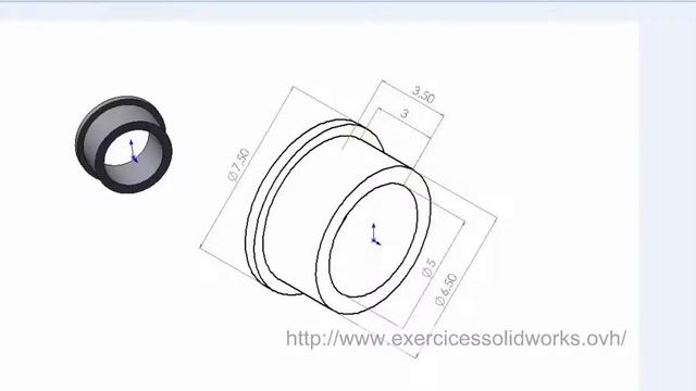 Construction pièce simple n°7 avec solidworks 2007 смотреть онлайн