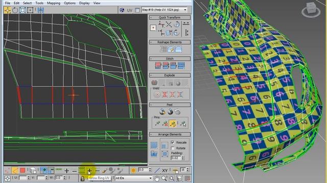 Corso Unwrap in 3ds max: 041 Toolbar Loop Ring Paint смотреть онлайн