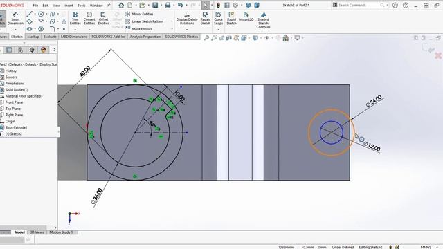 SolidWorks Beginner Part Design #6 смотреть онлайн