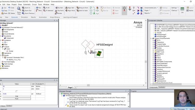 How to use Smith Chart to create a Matching Impedance Netowrk with Ansys HFSS Student Version смотреть онлайн