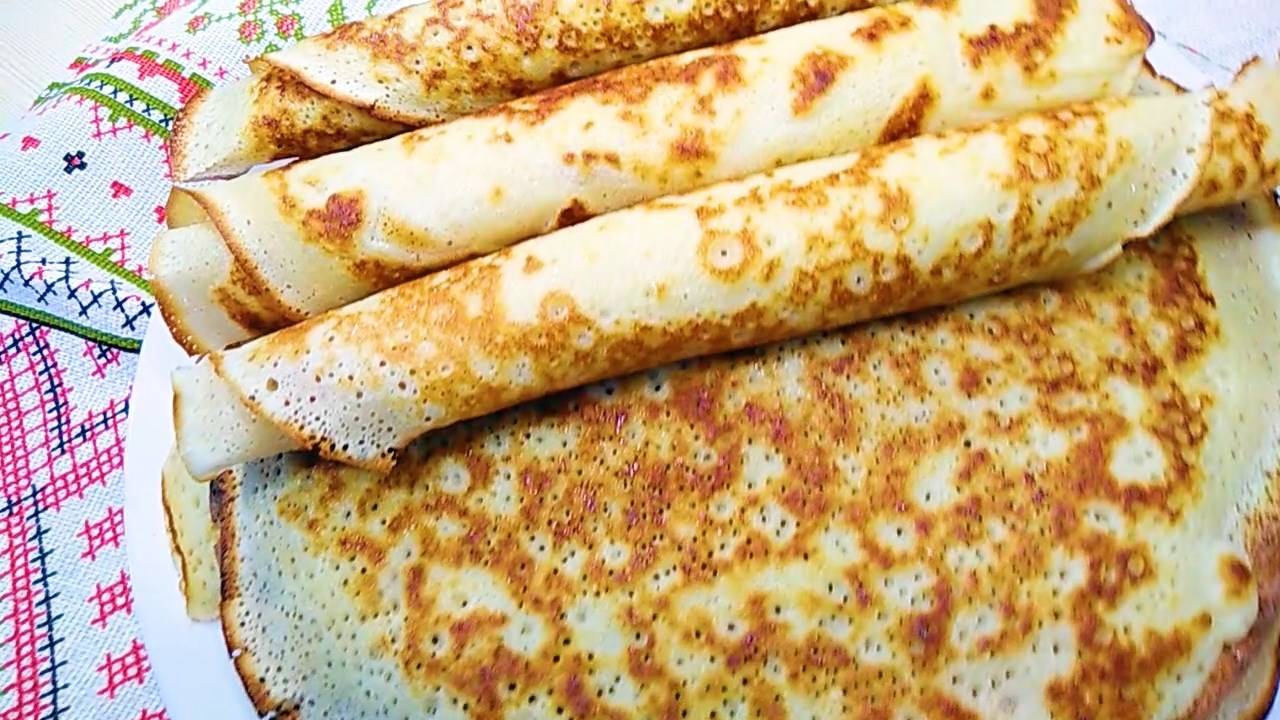 БЛИНЫ на Кипятке. Много дырочек тающие во рту. смотреть онлайн