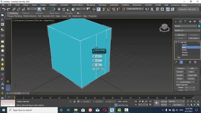 3Ds Max Tutorial | Edit Poly Modifier смотреть онлайн