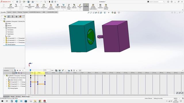Solidworks Motion. Thicken Balloon Part. Cavity and Core designed in Siemens Nx. смотреть онлайн