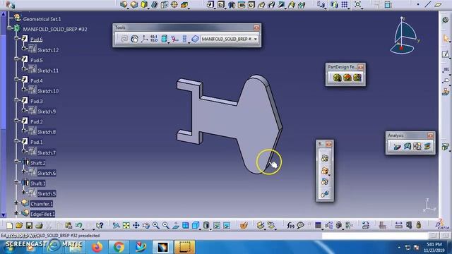 Feature Recognition in Catia V5 смотреть онлайн
