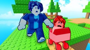 Роблокс папа и дочка. Папа стал малышом