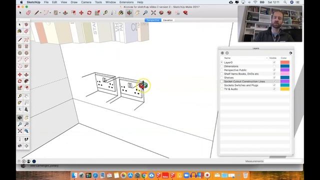 SketchUp for Fitted Furniture Makers 3: Rapid room layouts with pre-drawn components and templates смотреть онлайн