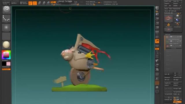 ZBrush polypaint test.mov смотреть онлайн