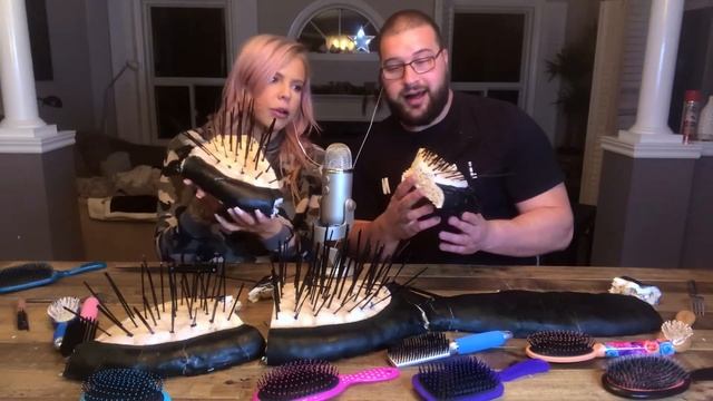 ASMR *WORLDS LARGEST EDIBLE HAIR BRUSH* EXTREME CRUNCHY EATING SOUNDS* MUKBANG 먹방 смотреть онлайн