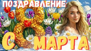 Самое красивое музыкальное видео поздравление с 8 марта. Песня в подарок.